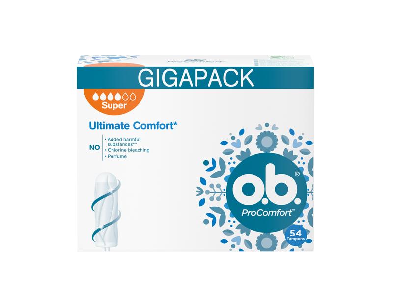 o.b. Tampons Pro Comfort Super 54 Stück Tampon für starke Tage