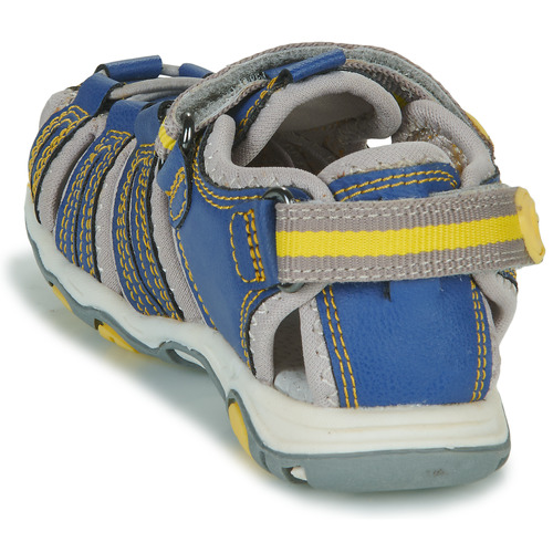 Kickers - KAWA - Bleu / Jaune