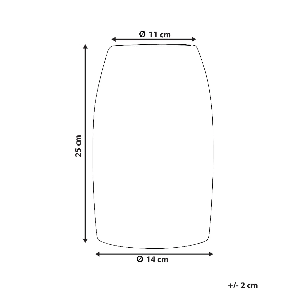 Beliani LINZI Vase