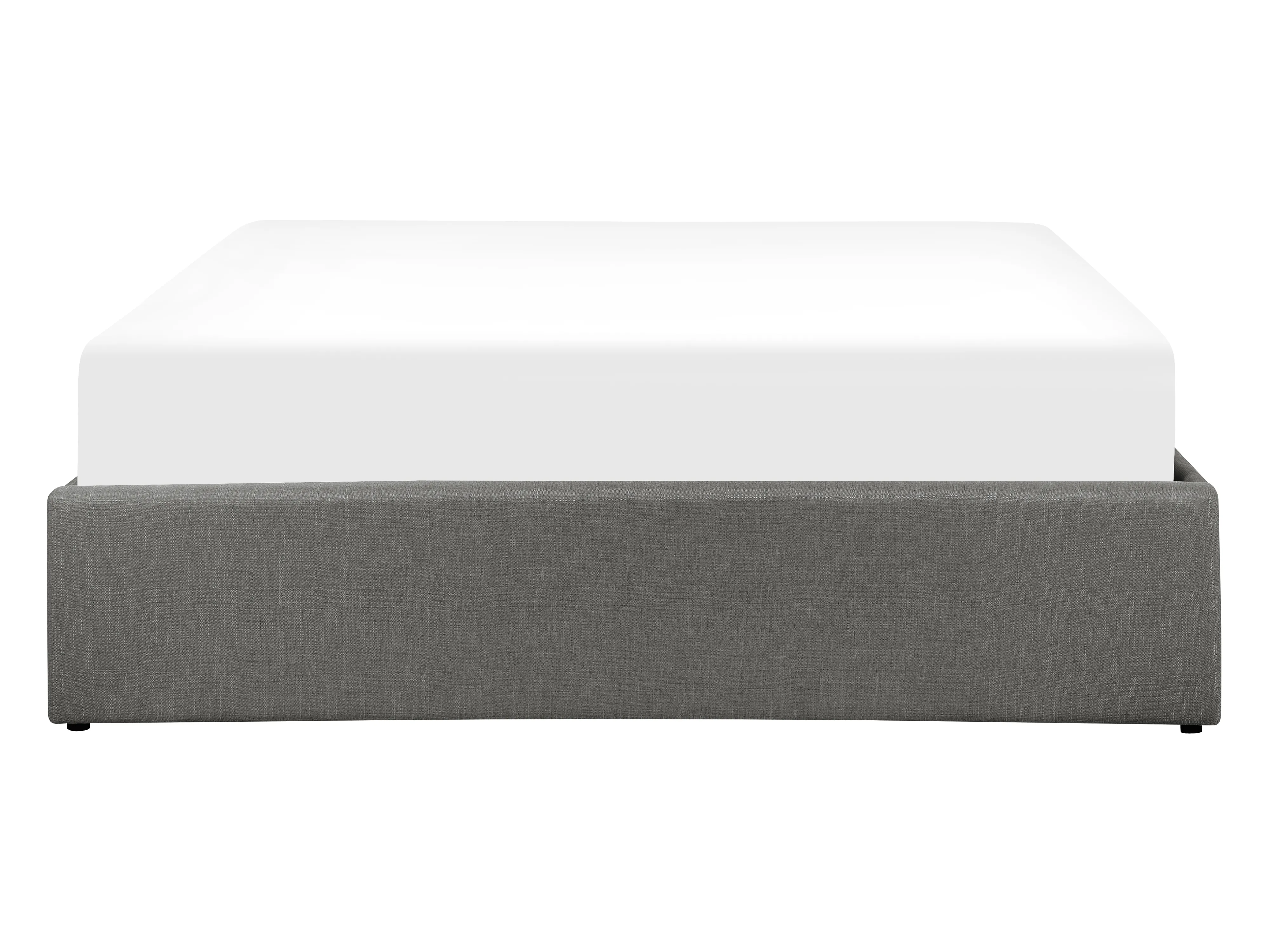 Opbergbed zonder hoofdbord Stof DINAN 140 x 200 cm Donkergrijs