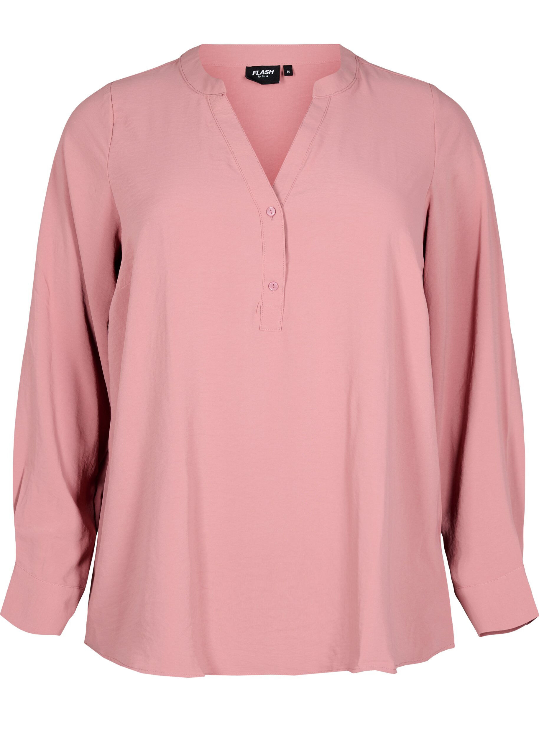 FLASH - Skjortebluse med lange ærmer
