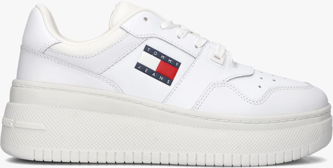 TOMMY JEANS witte tommy jeans lage sneakers tjw retro basket flatform