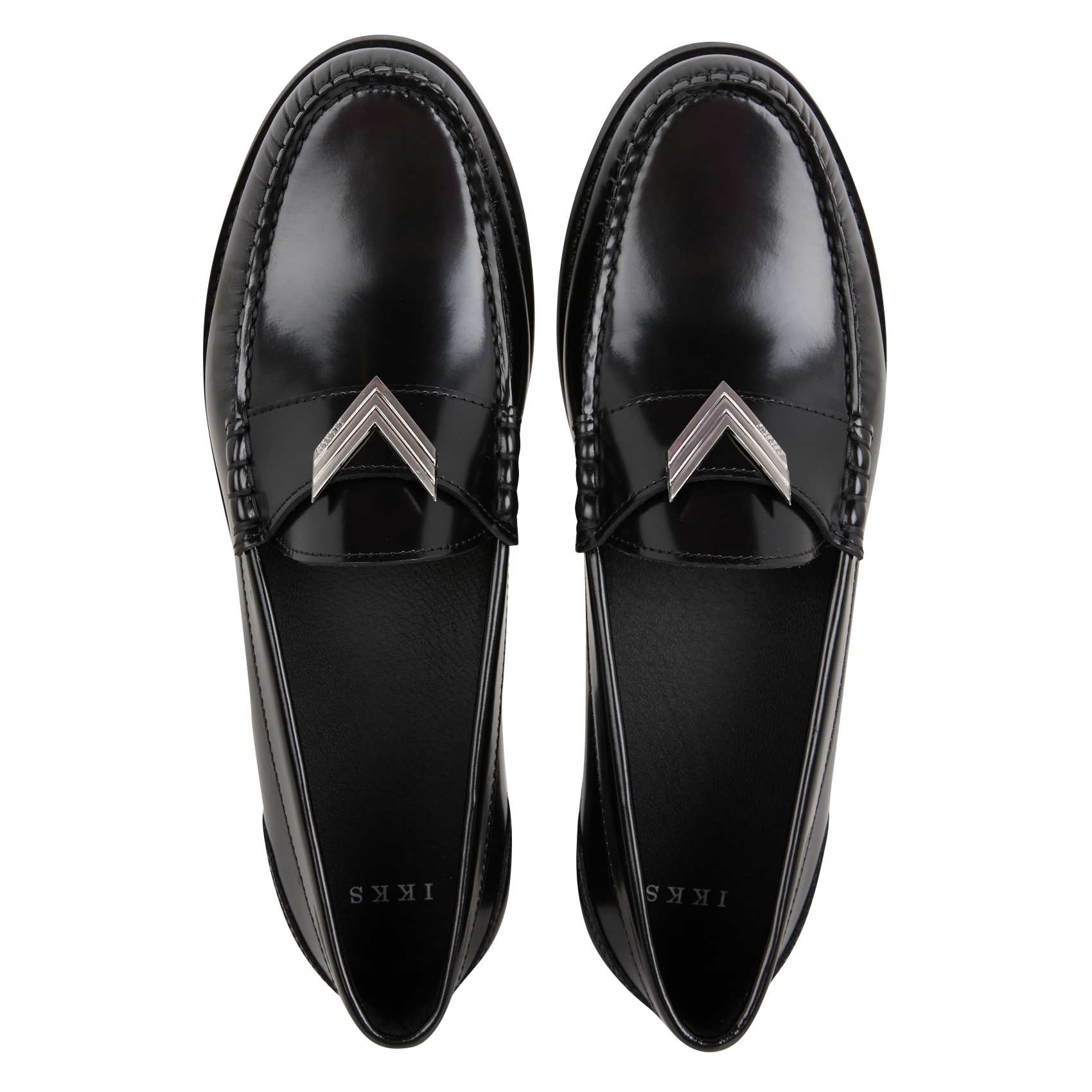 Mocassins vernis en cuir| Noir