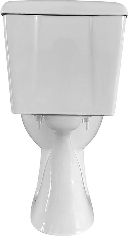 Duoblok - BWS Clean - Toiletpot - Glans Wit - Keramiek - Inclusief Reservoir en Zitting