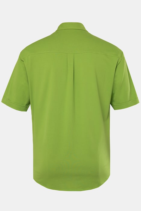 Piqué-Hemd, FLEXNAMIC®, Halbarm, Buttondown-Kragen, Modern Fit, bis 8 XL