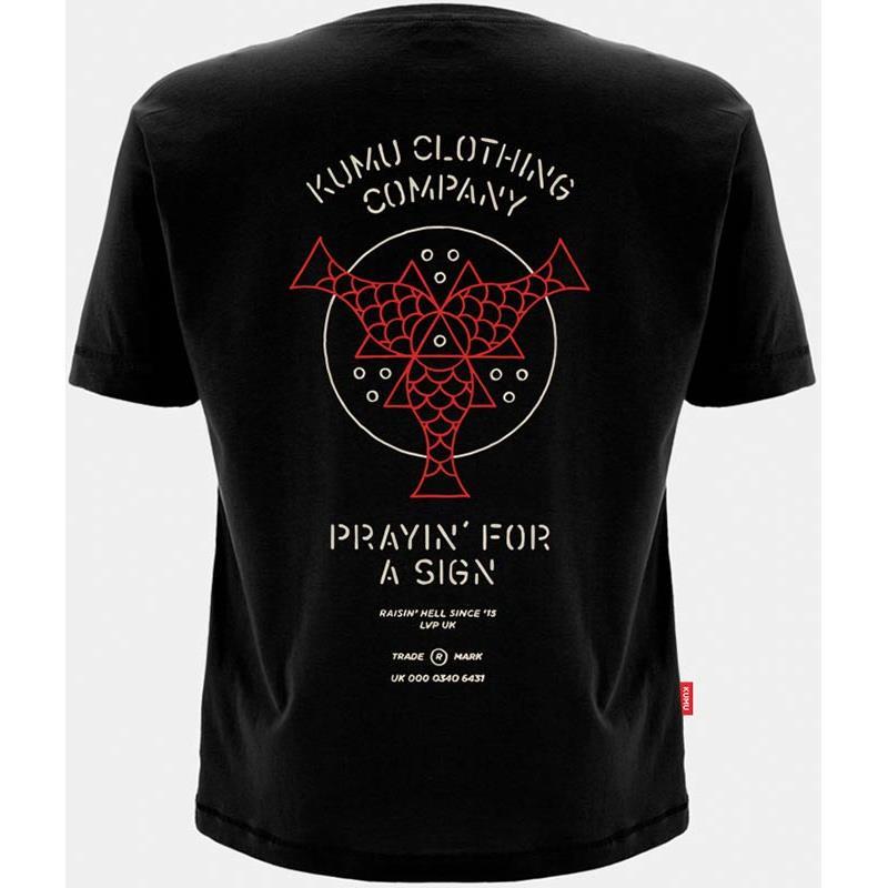 Tee Shirt Manches Courtes Homme Kumu Carp Gods - Noir