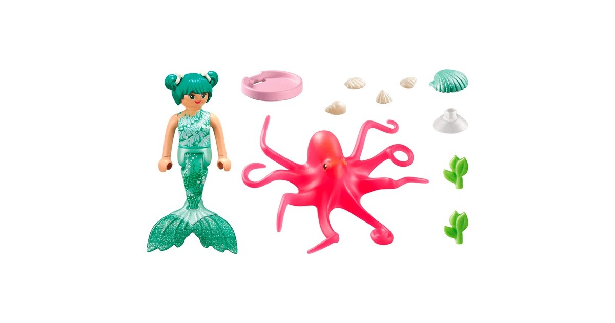 PLAYMOBILPrincess Magic - Zeemeermin met van kleur veranderende octopus Constructiespeelgoed  (71503)