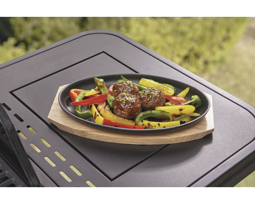 Tenneker® ovale gietijzeren grillpan
