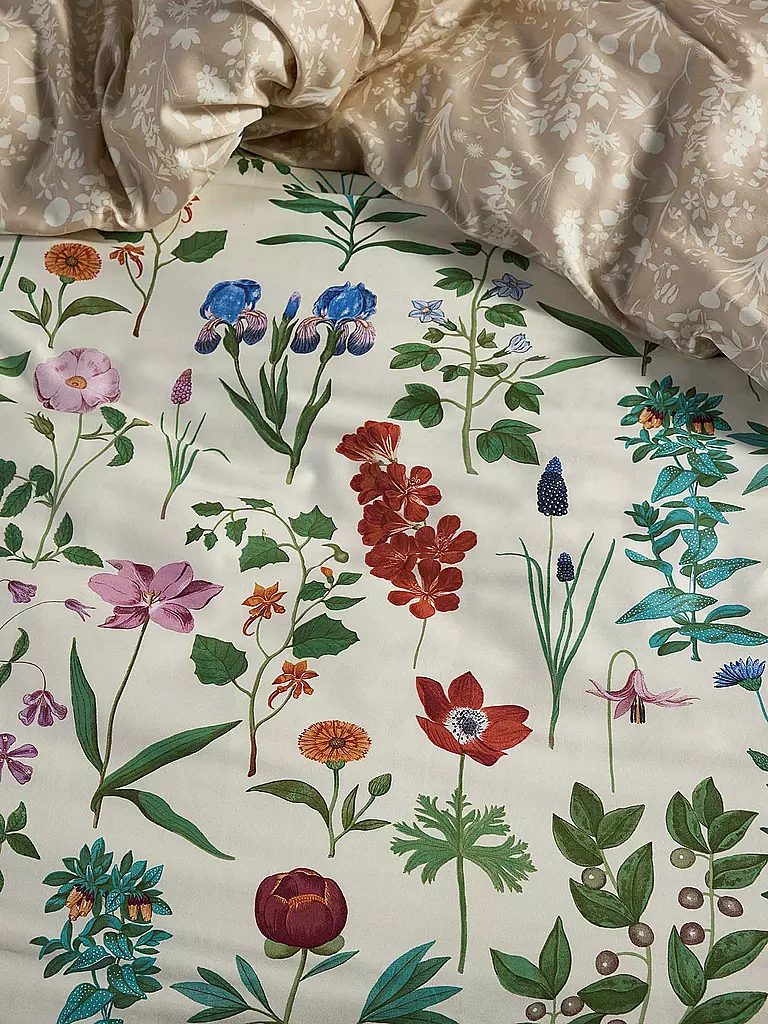 ESSENZA Satin-Bettwäsche MARIGOLD 70x90cm/140x200cm Vanilla beige
