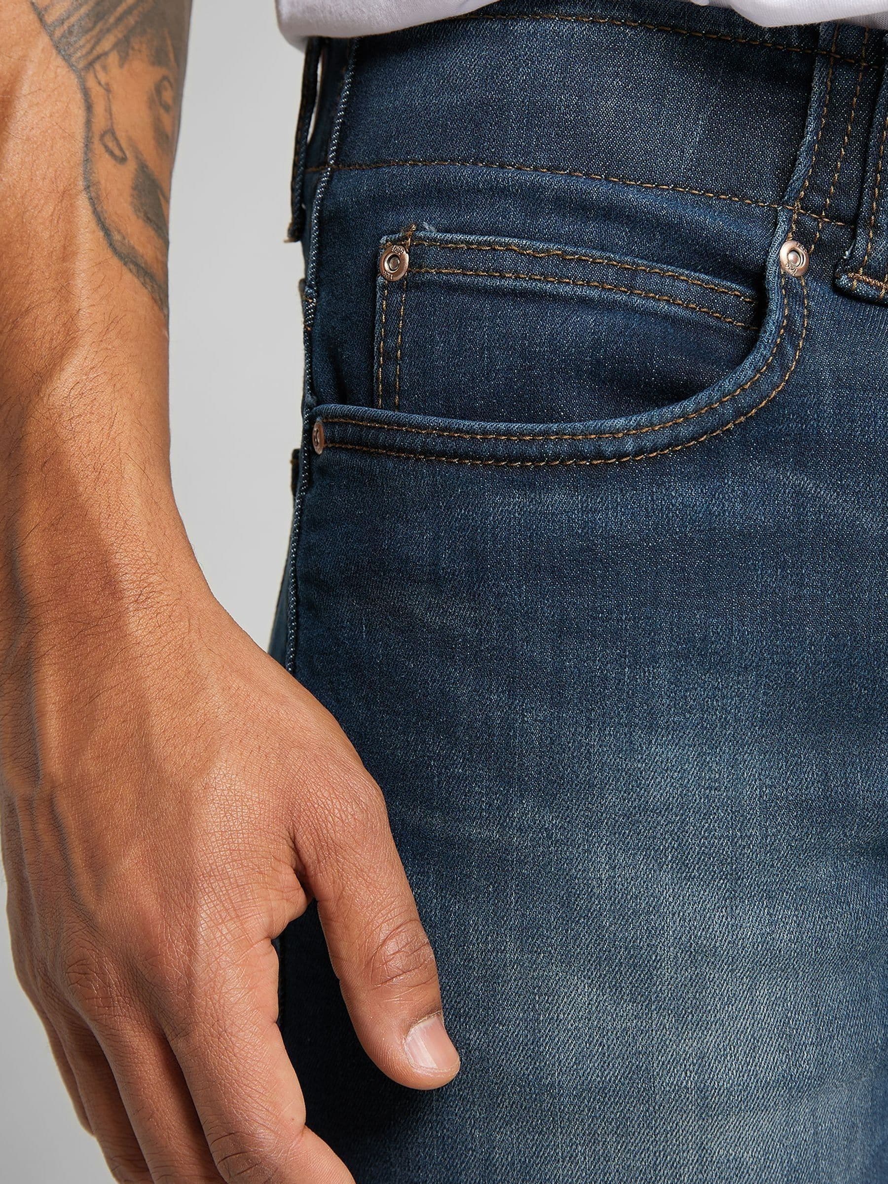 Middenblauw denim - Lee Extreme Motion MVP-jeans met rechte pasvorm