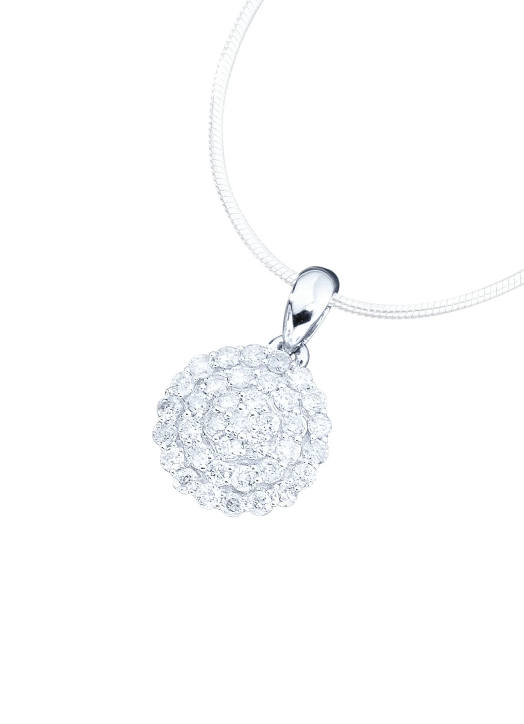 Hochwertig ausgefasster Anhänger mit Brillanten