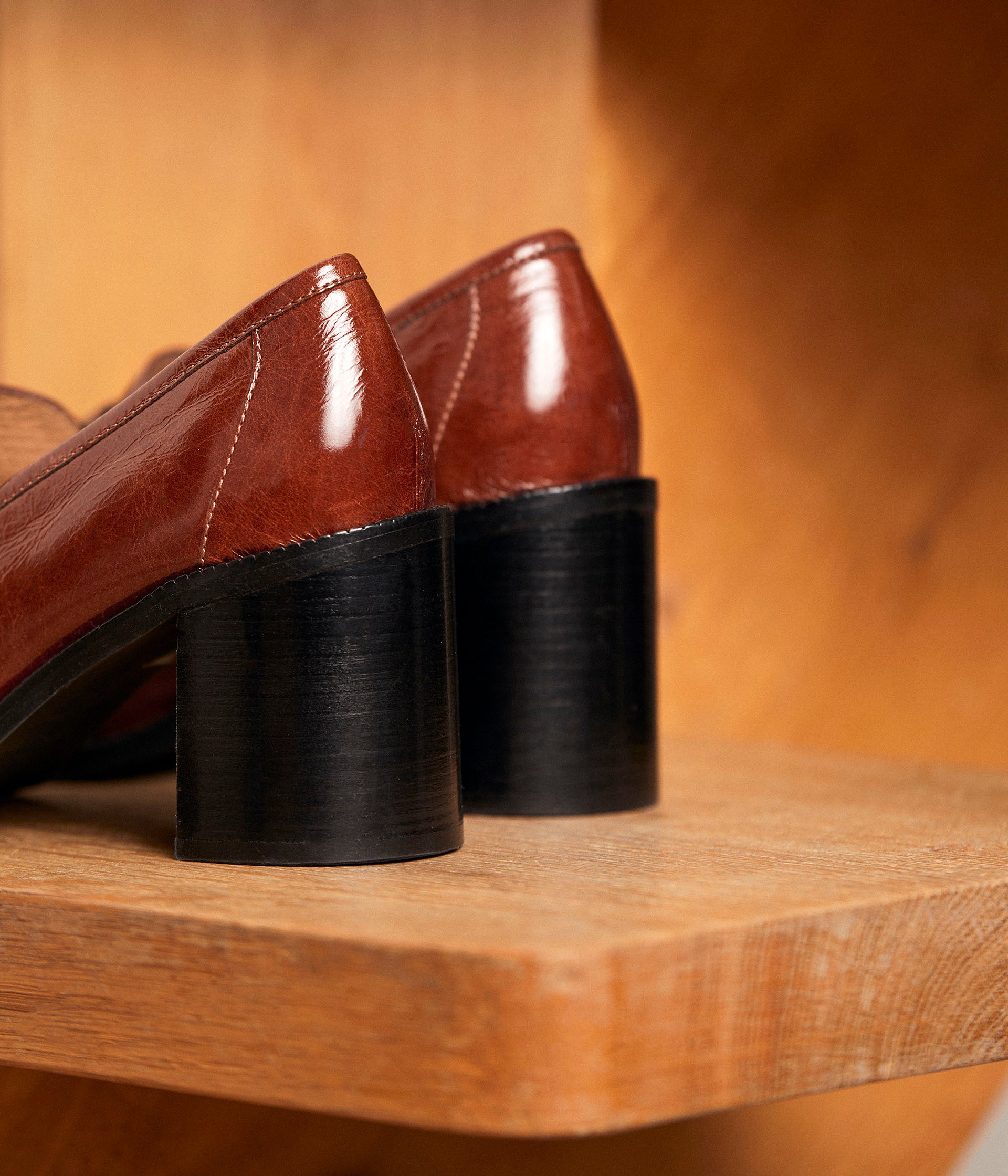 Mocassins verni marron Ariane