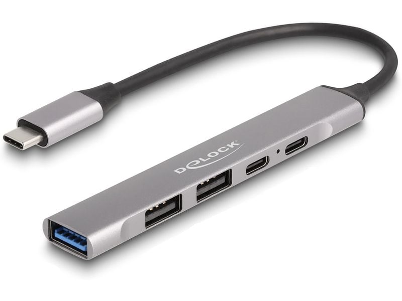 Delock USB-Hub 10 Gbps 4 Port – slim USB Hub