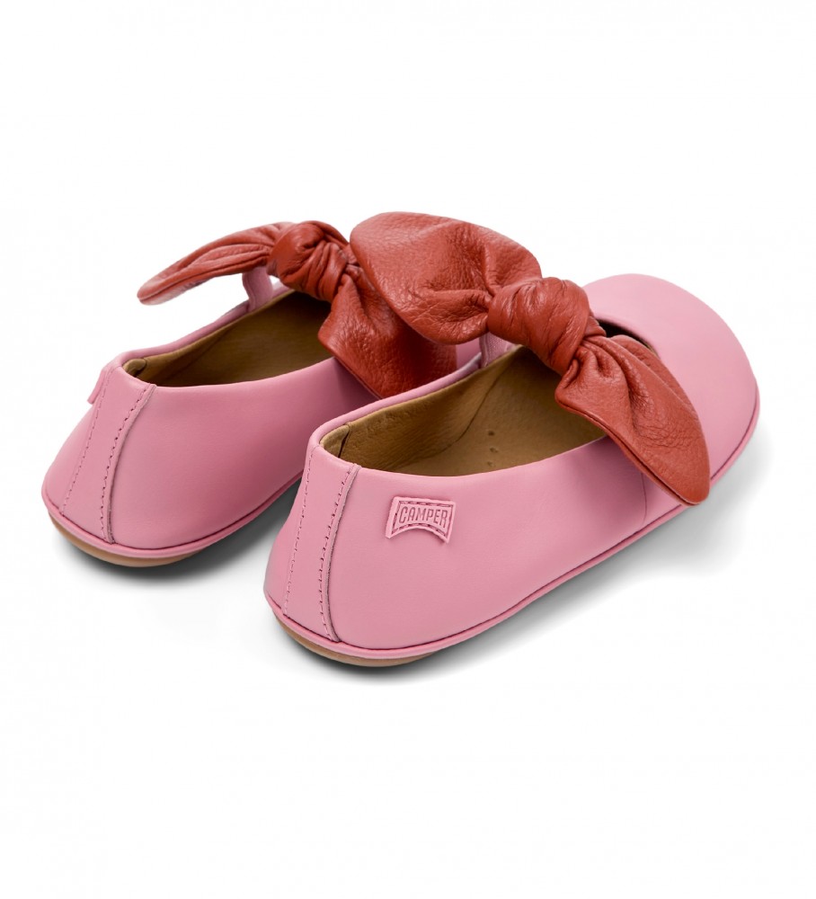 Sapatilhas de Ballet de Couro Rosa Camper