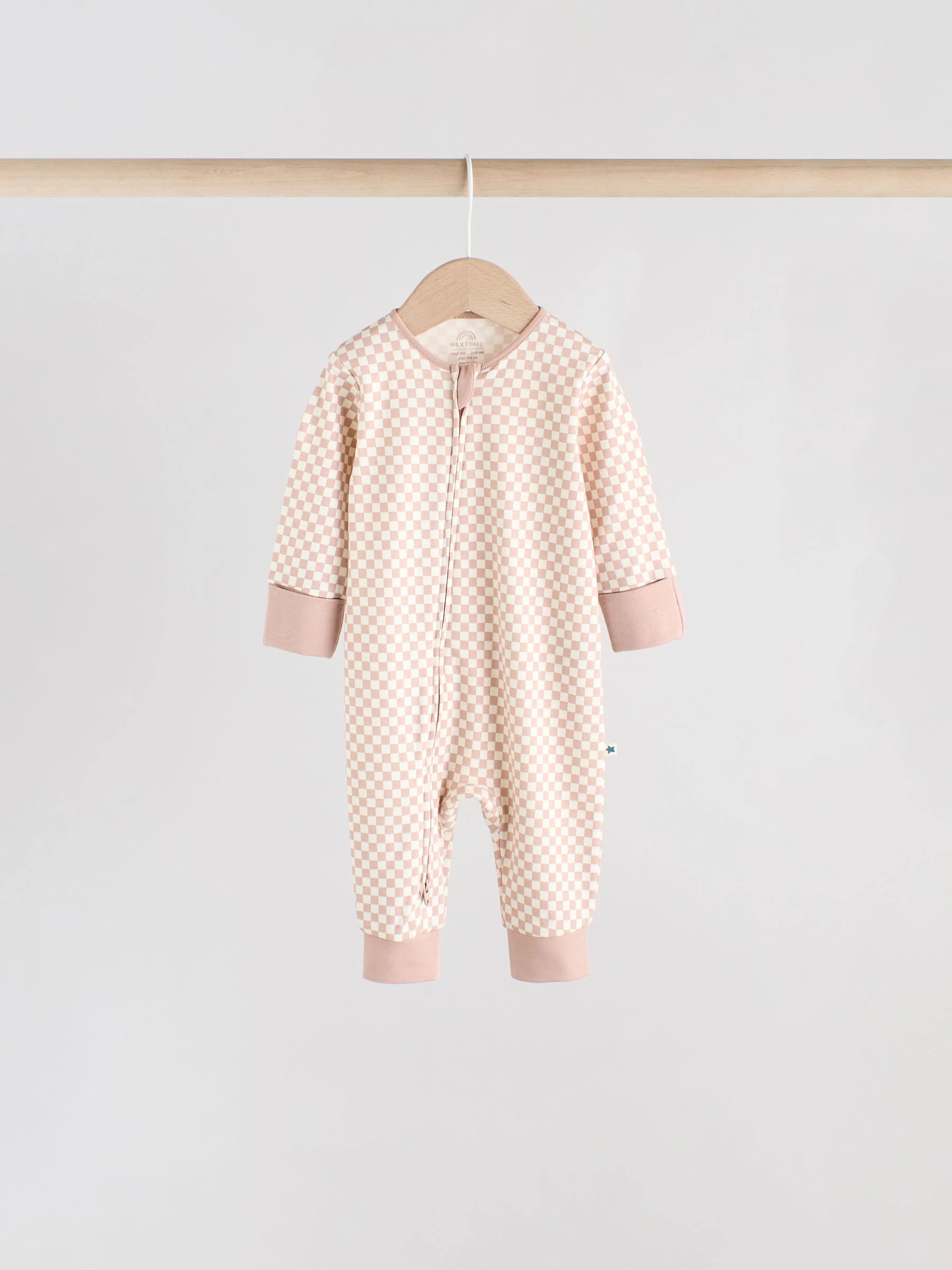 Blauw - Verpakking van 4 Baby slaappakjes zonder voetjes met tweewegrits (0mnd-3jr)