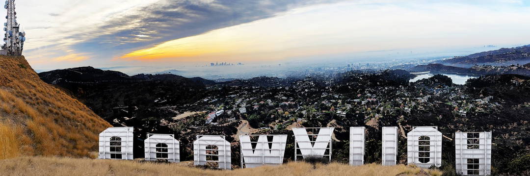 Father&Son. Behind the Hollywood Sign #1 by Larry Yust - Limited Edition. Edition of: 150. Signed.