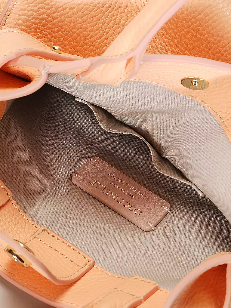 COCCINELLE Ledertasche - Henkeltasche COCCINELLEKLICHE Mini koralle