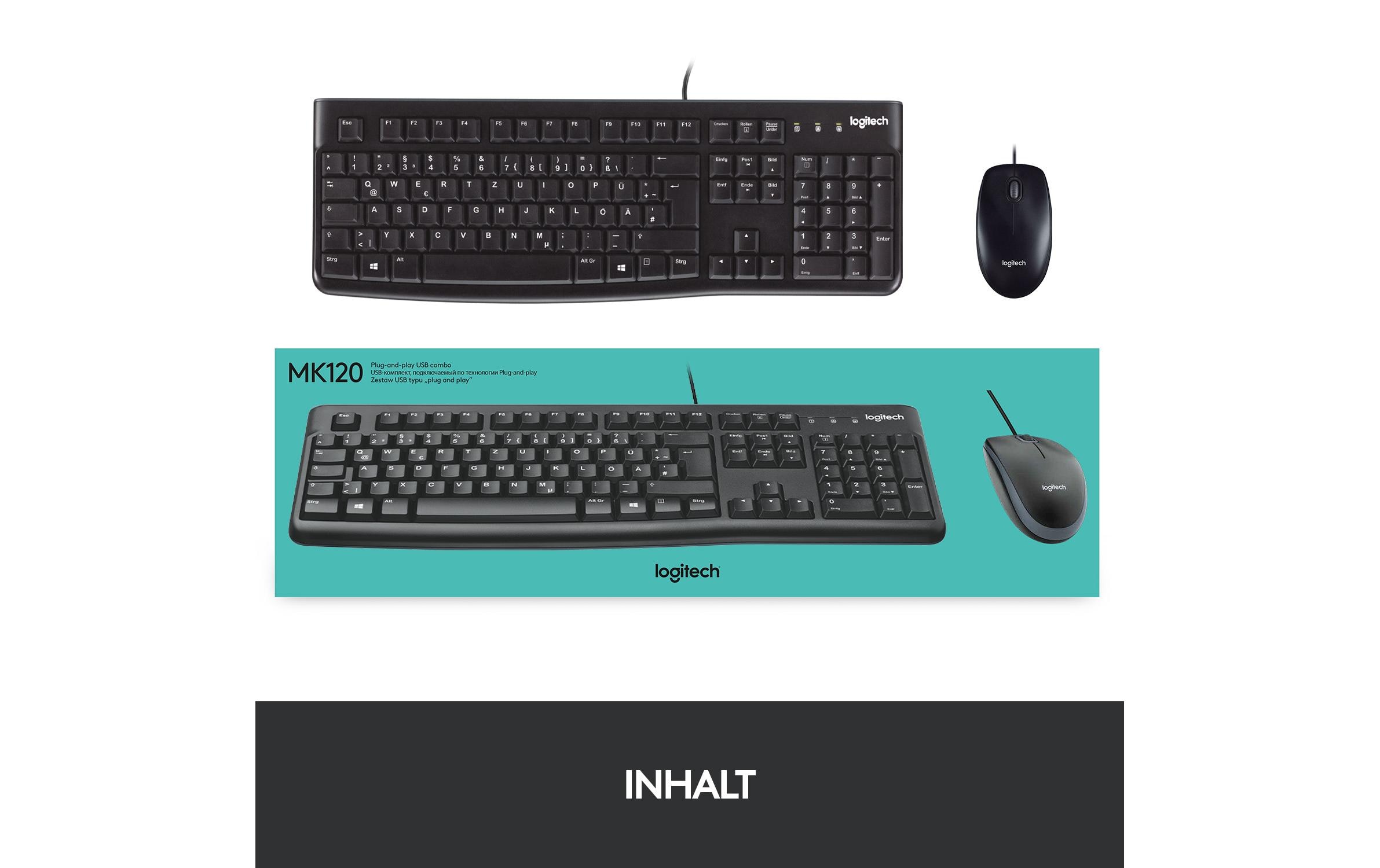 Tastatur-Maus-Set MK120USB-kabelgebundene Tastatur und Maus