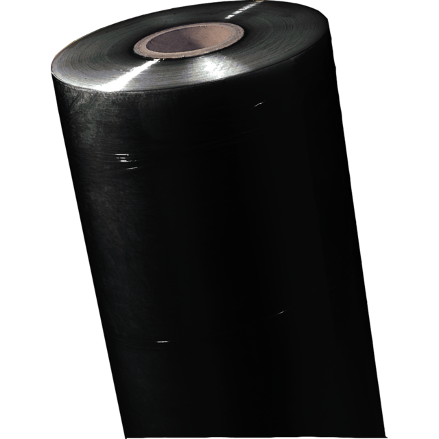 Folie, handrol stretchfilm, LLDPE, 50cm, 300m, 20my, zwart