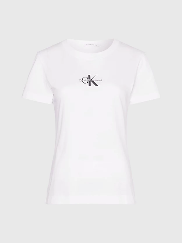 Camiseta slim fit com monograma