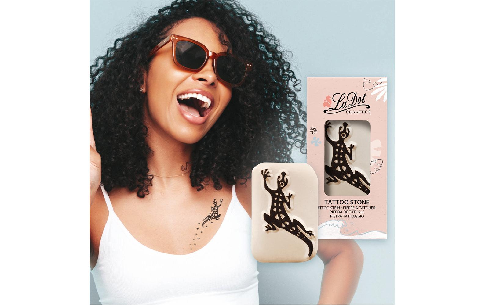 Tattoostempel Eidechse MediumMotiv-Stein für das perfekte Outdoor-Make-Up