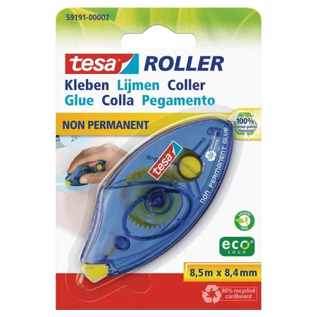 tesa Kleberoller Einweg ablösbar 8,5mx8,4mm ecoLogo