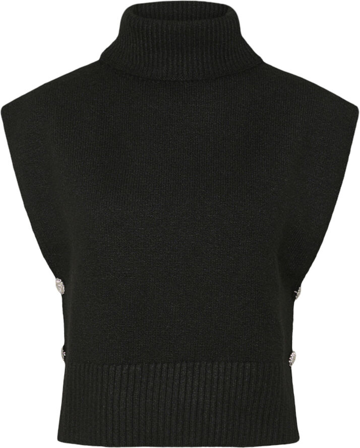 Cream CRGinger Knit Slipover Pitch black