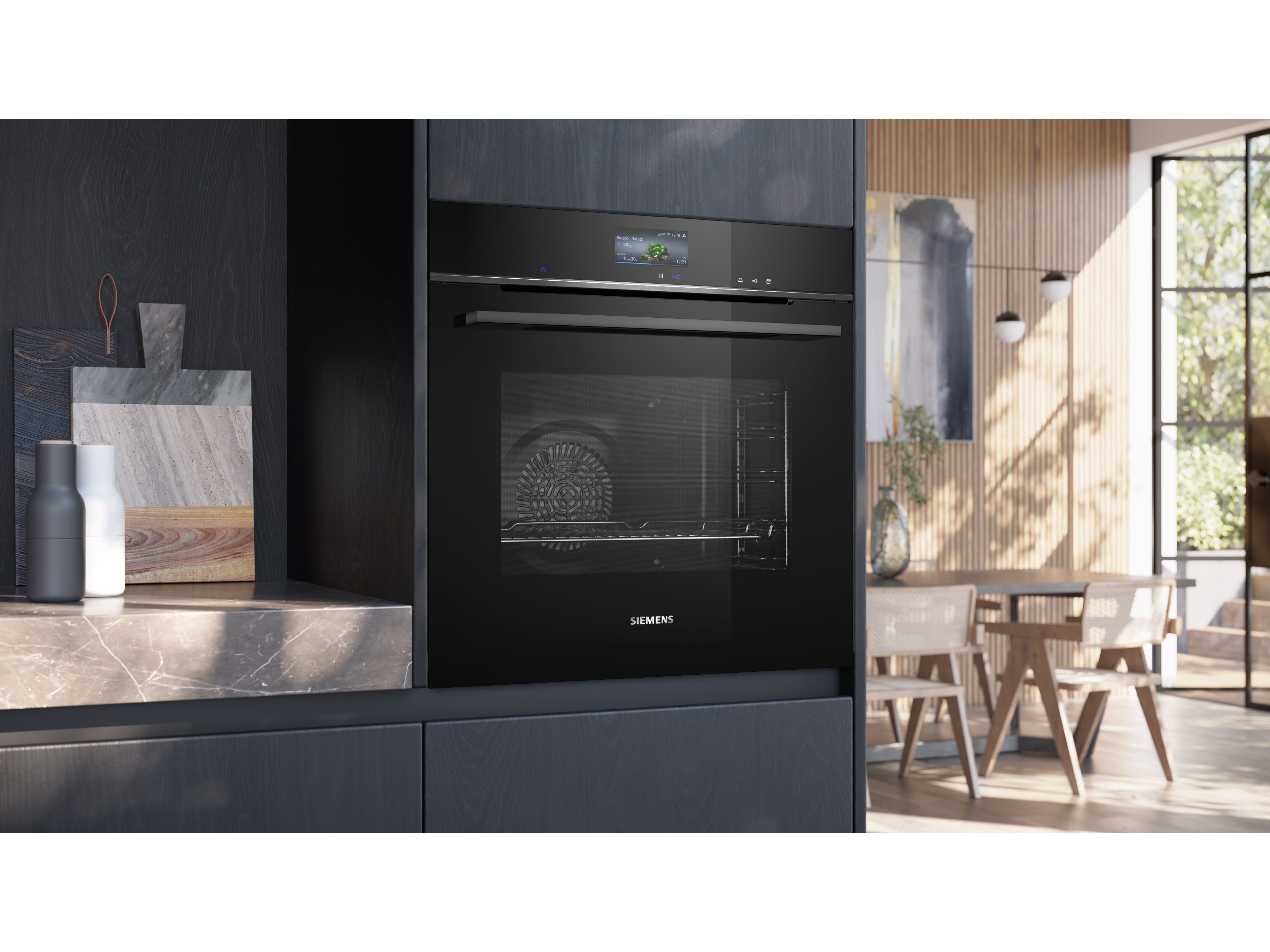 FORNO MULTIFUNÇÕES PIROLITICO SIEMENS HR776G1B1 IQ700 71L