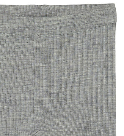 Lil' Atelier Leggings - Uld - NbnFaBlå - Grey Melange