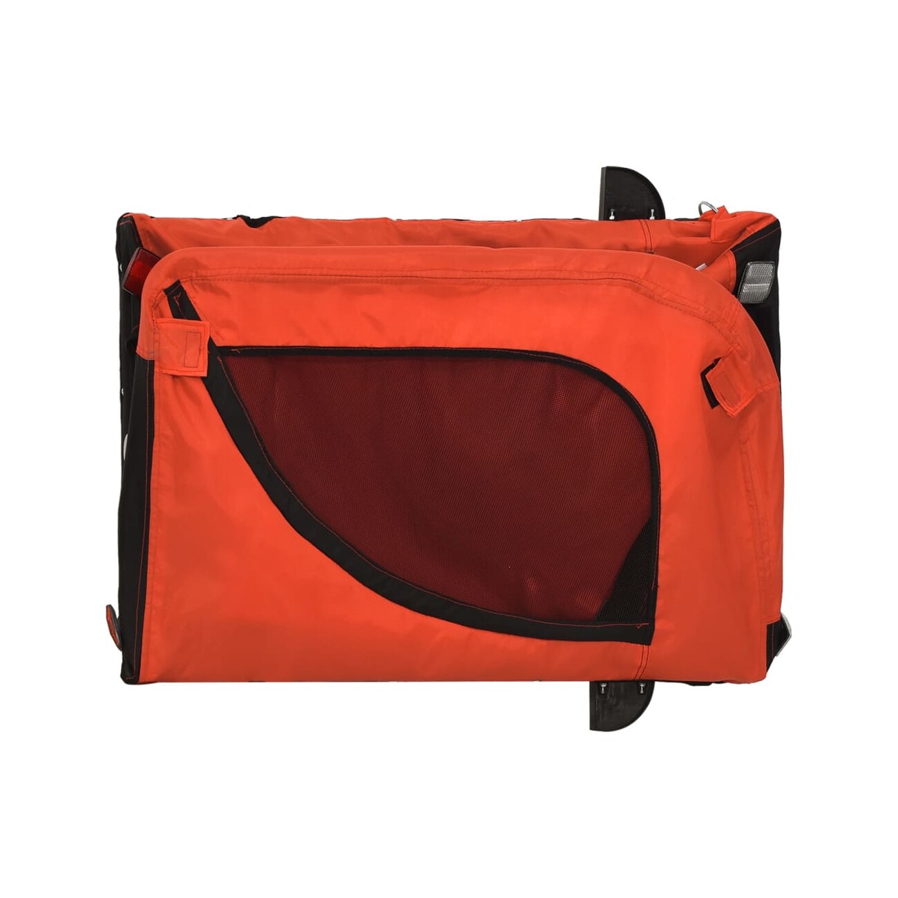 VidaXL Fahrradanhänger Hund 134 x 68 x 74 cm (L x B x H) orange