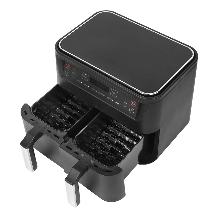 Airfryer med dobbel kurv 2x4 l 2400 W