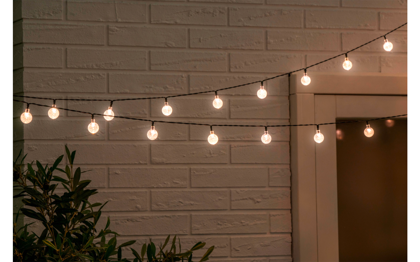 Grundig Solar Lichterkette LED 50 Birnen 6,9 Meter