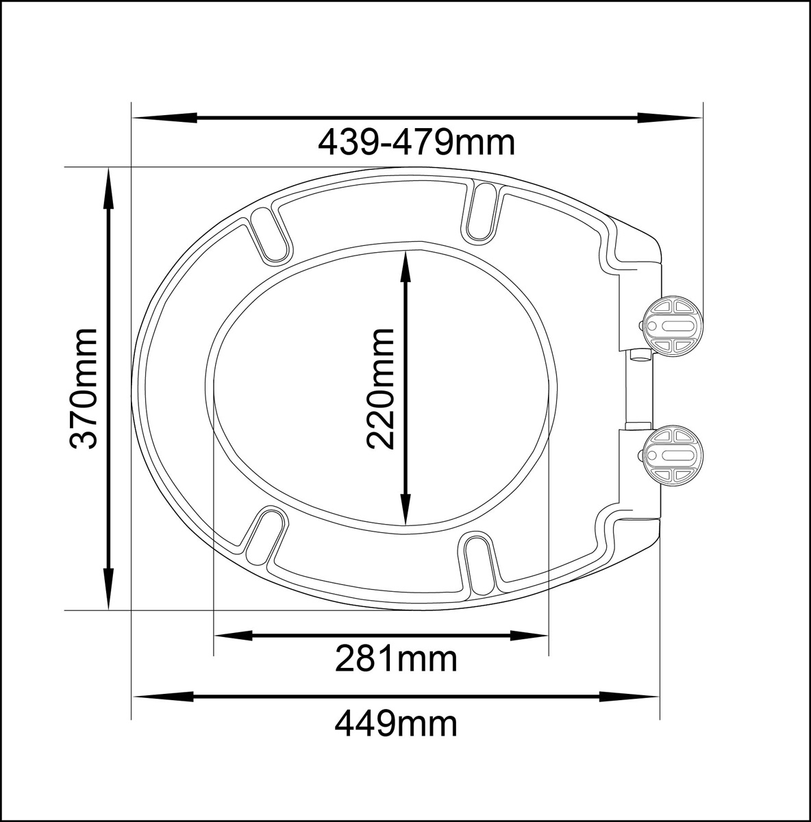 Eastbrook Rhone softclose toiletzitting wit glans