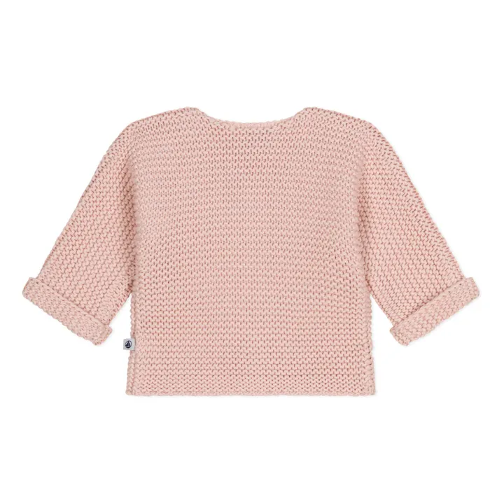 Petit Bateau Cardigan Mafa Point Mousse | Rose poudré