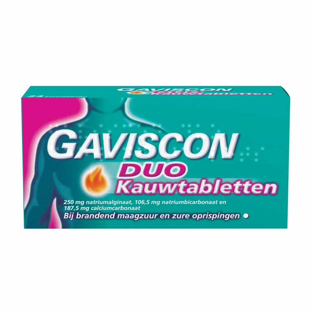 Gaviscon Duo Kauwtabletten24 stuks