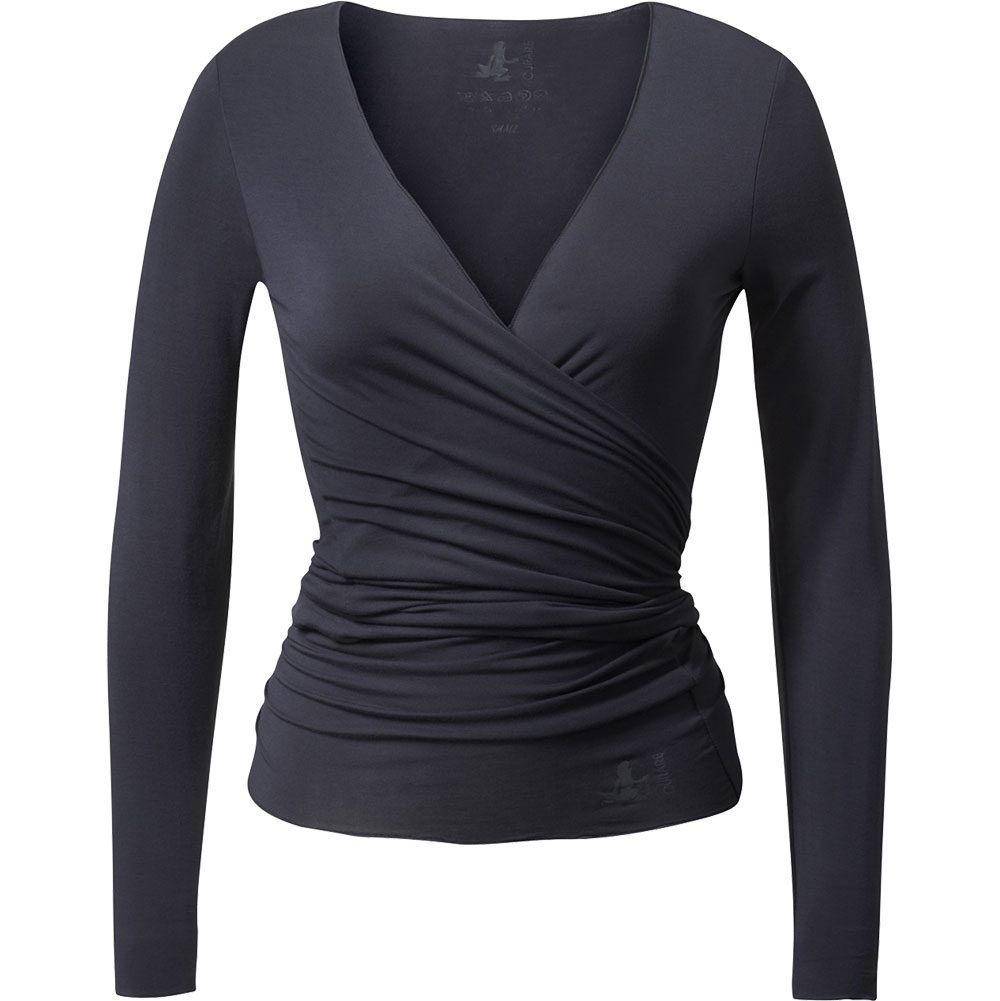 Curare Wrap Jacke Damen midnight blue