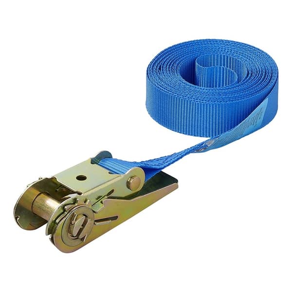 Knyt stropp blå med skralle 5 meter