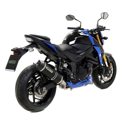 Silencieux Arrow Alu dark Race Tech embout carbone - Noir