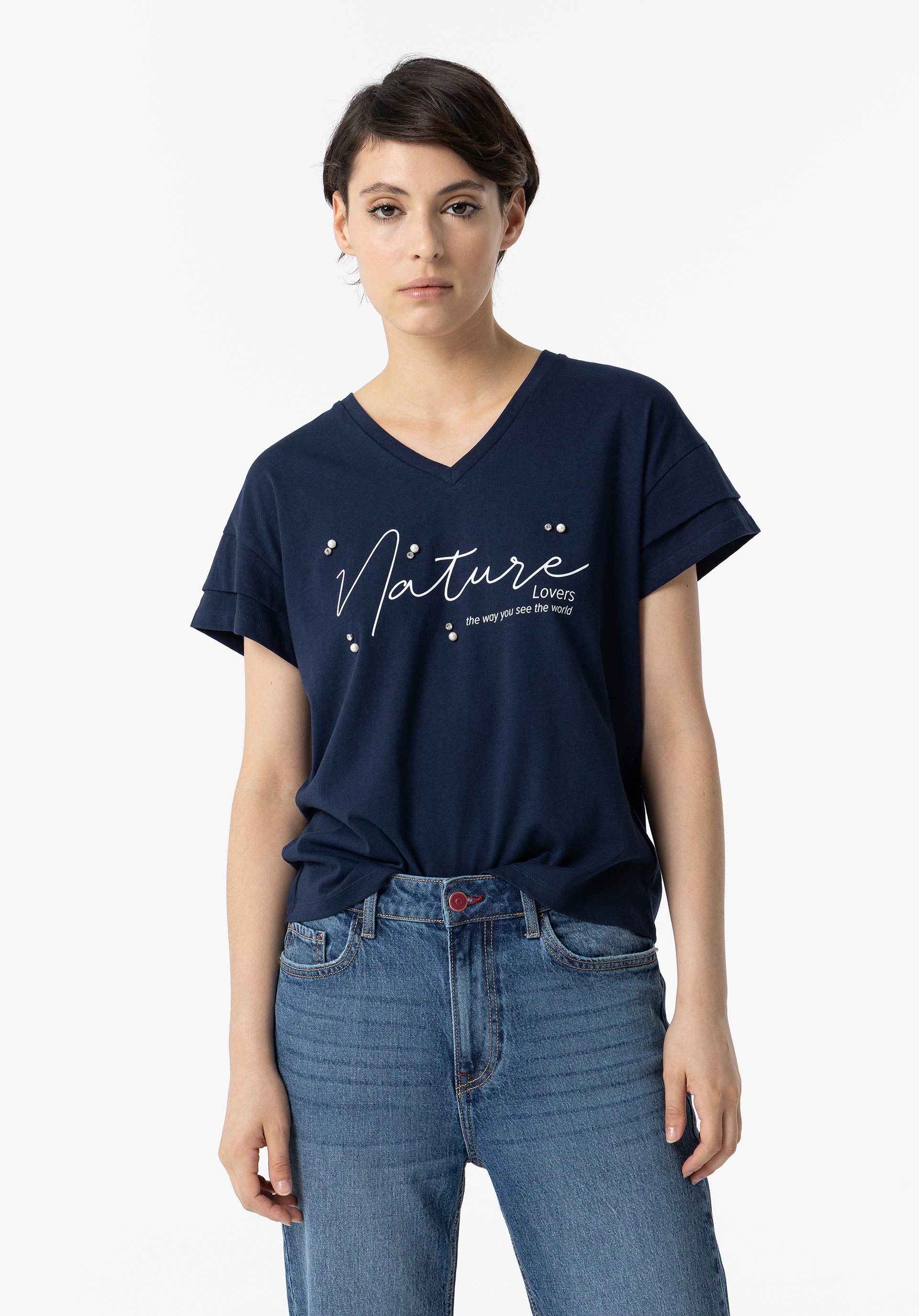 T-shirt com Mensagem e Aplicações