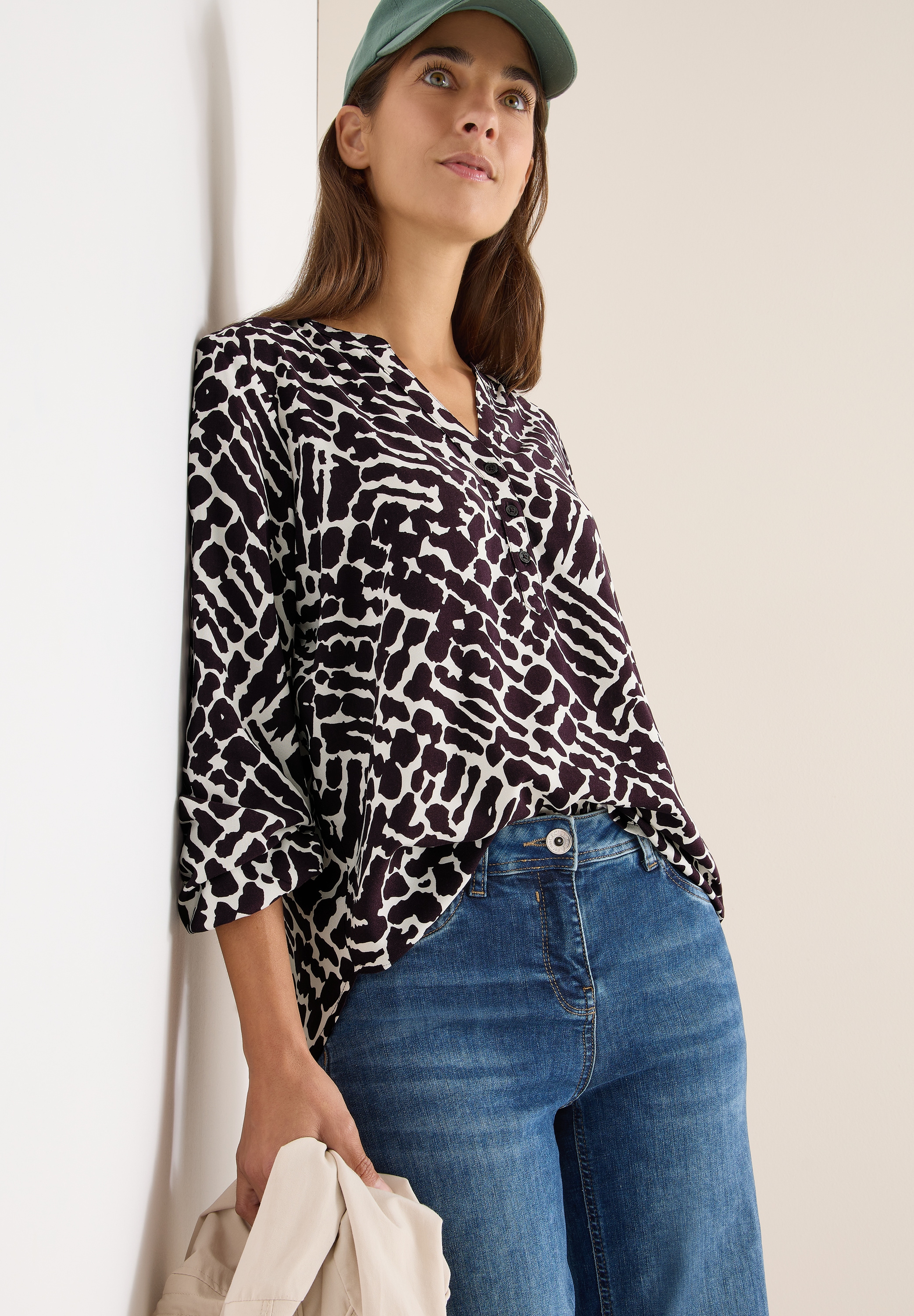 Cecil Shirtbluse fliessende Qualität, figurumspielend