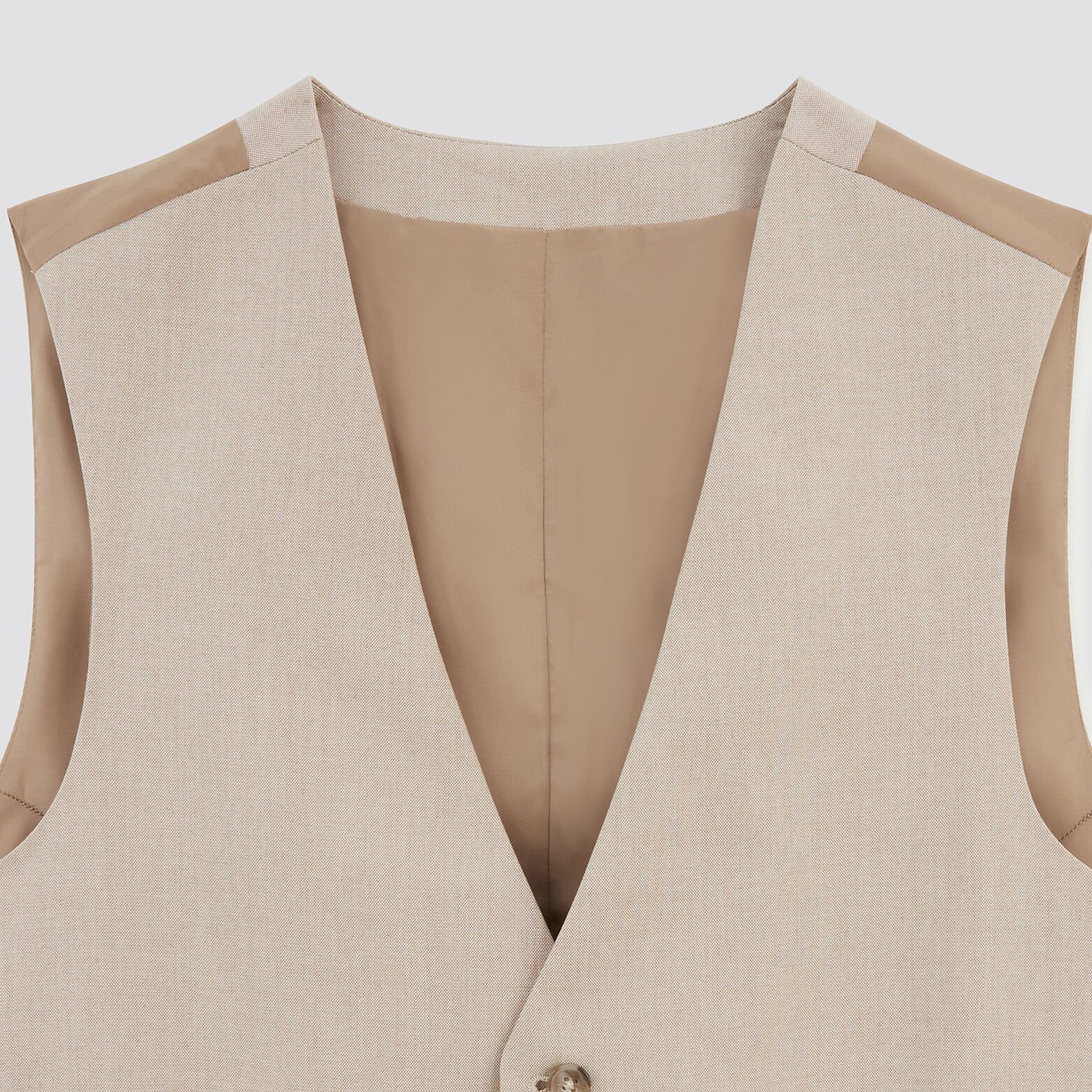 Gilet de costume bi-ton Beige