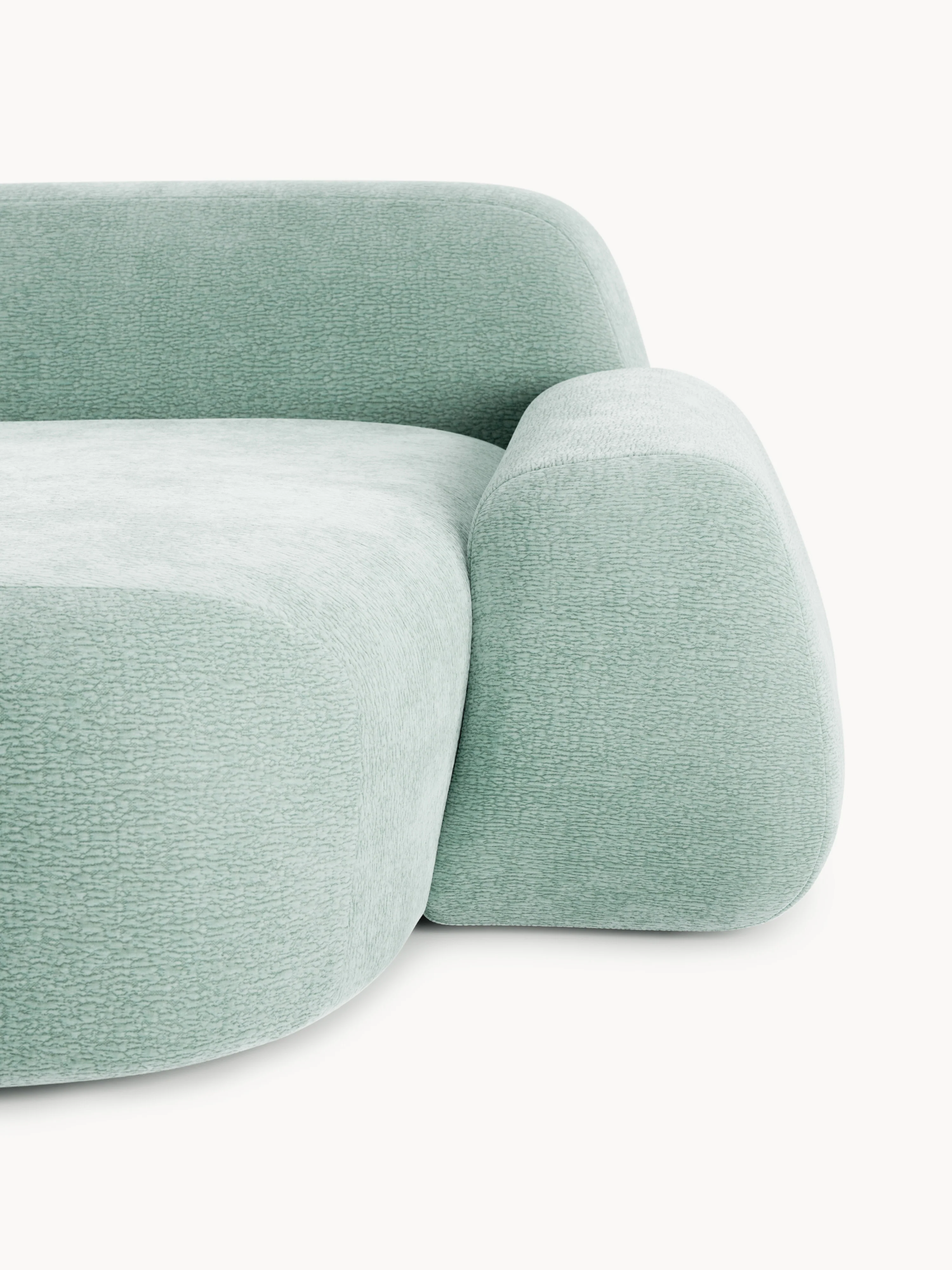 Modulaire teddy-hoekbank Wolke (4-zits)