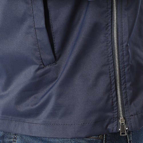 Veste Outdoor Capuche Bleu Marine
