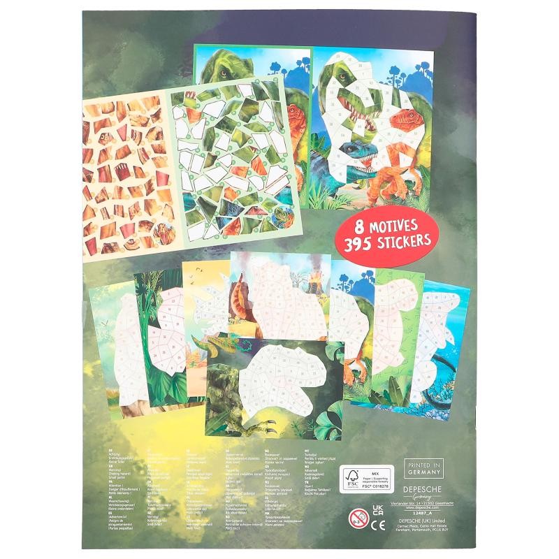 Dino World Number Stickersbog