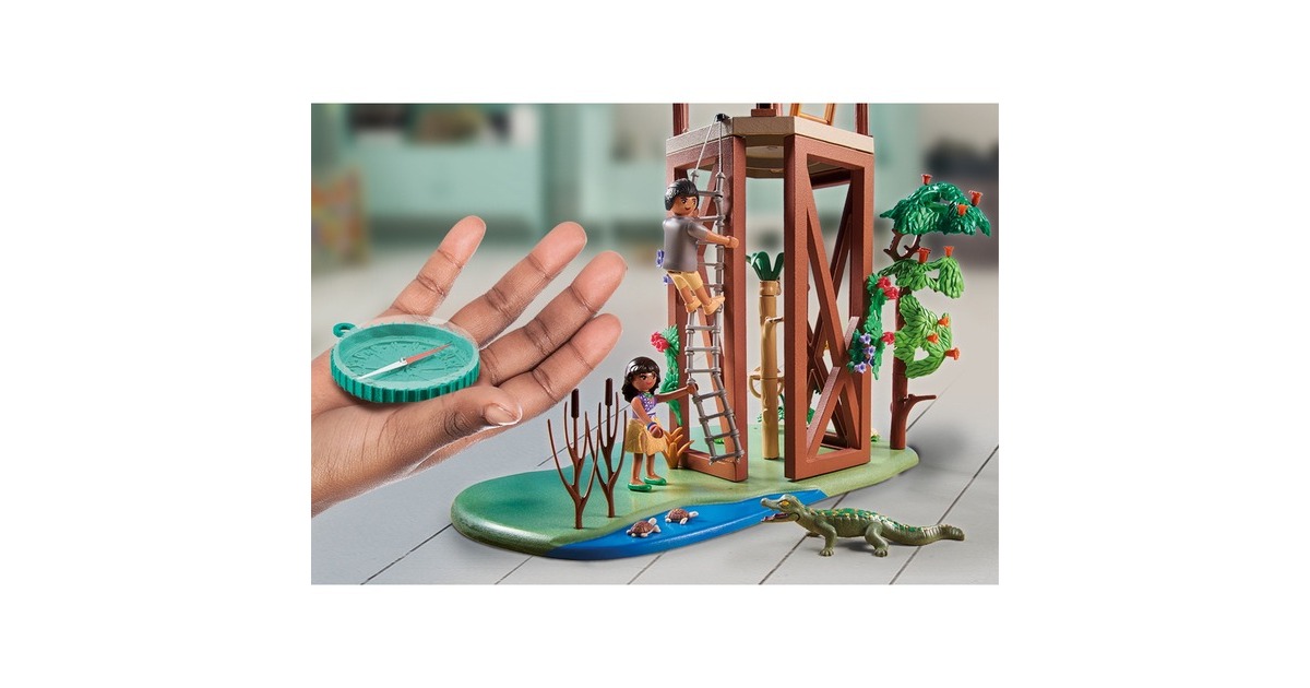 PLAYMOBILWiltopia - Onderzoeksstation met kompas Constructiespeelgoed  (71008)