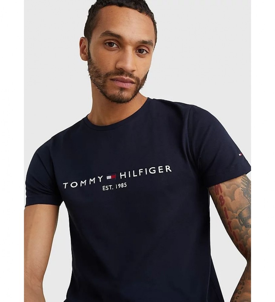 Camiseta Tommy Hilfiger Core Logo, azul marinho