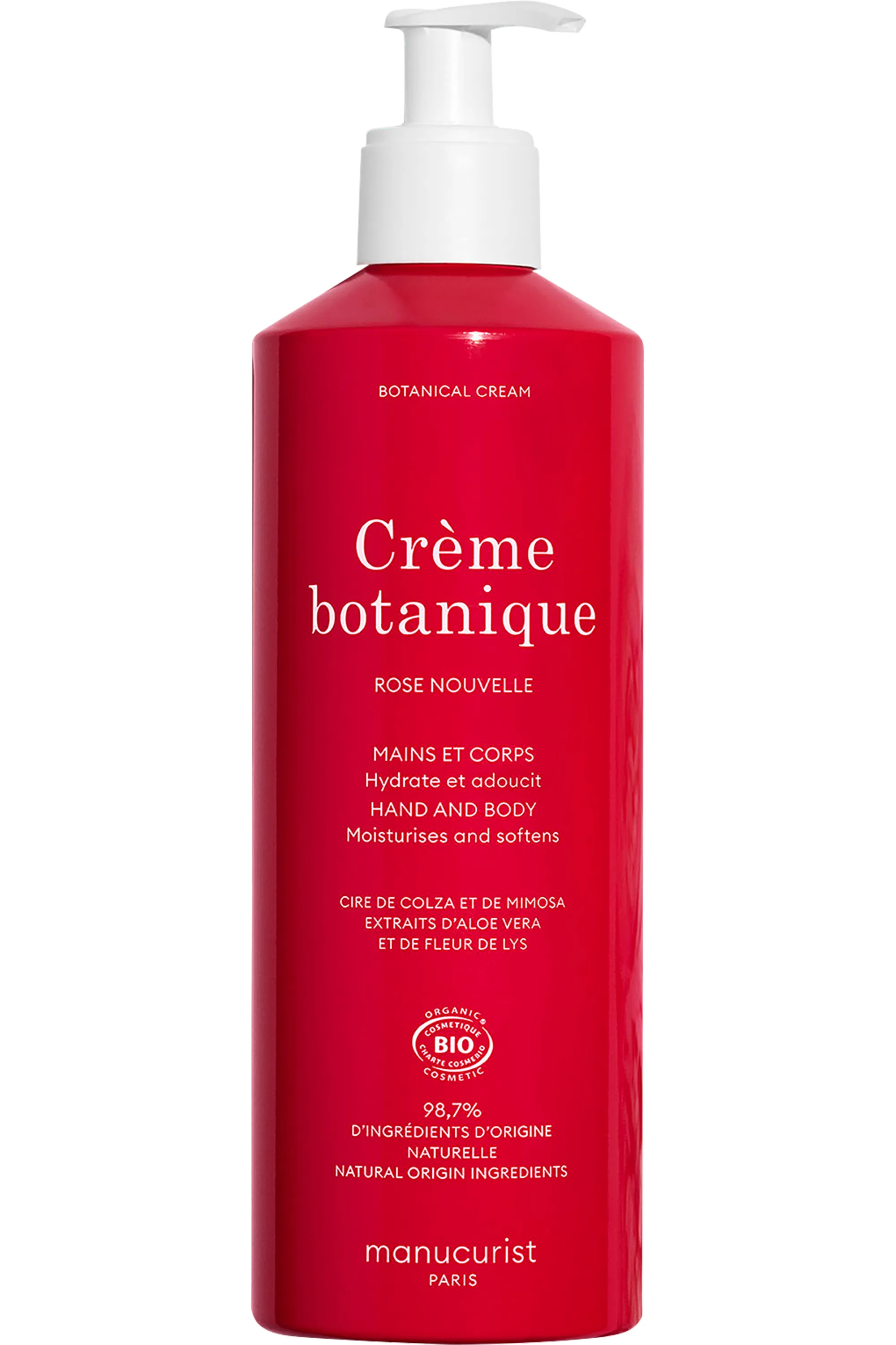 Manucurist Crème hydratante corps et mains Rose nouvelle-500 ml