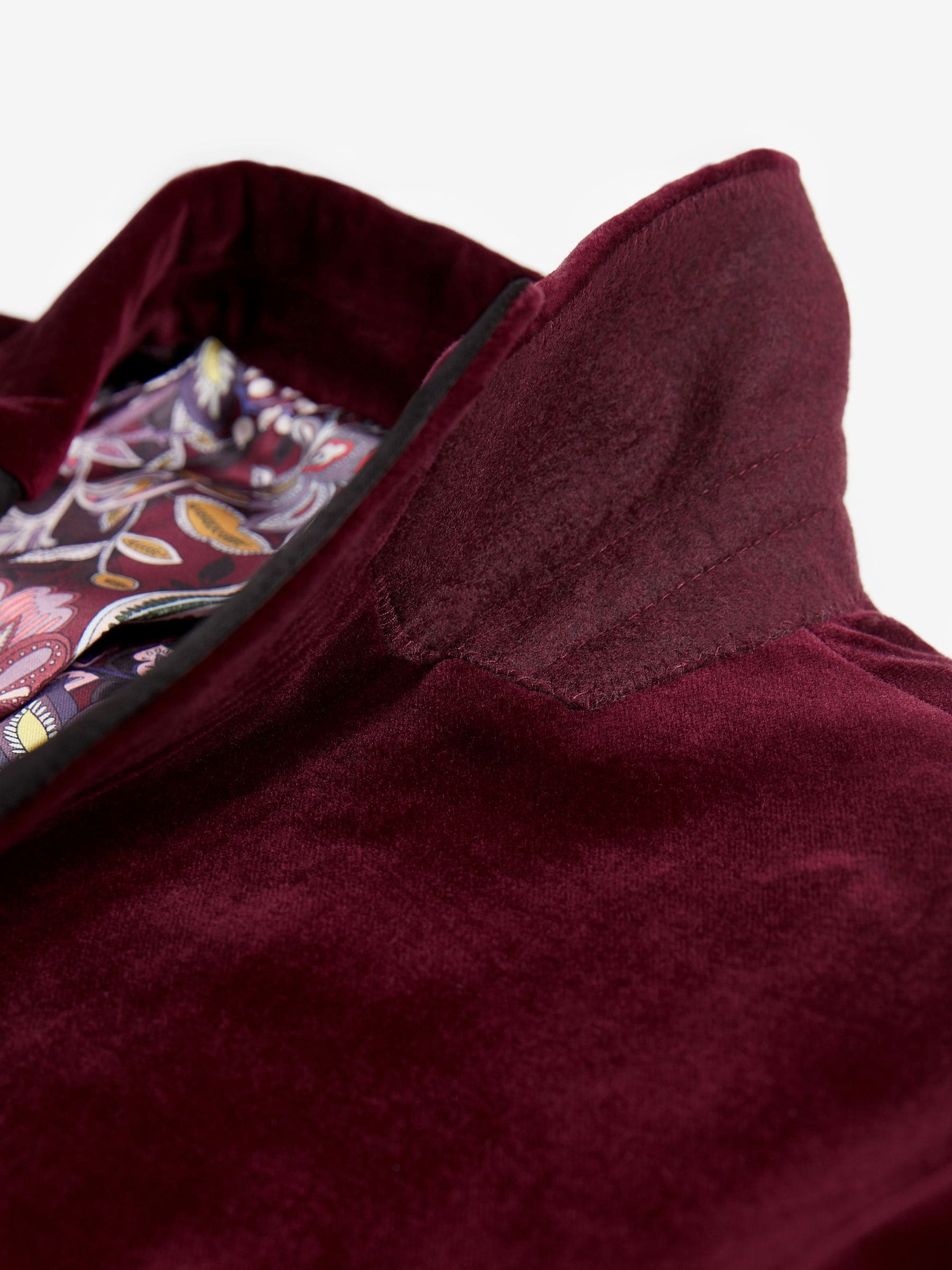 Bordeauxrood - Slim Fit - Signature Pontoglio Italiaanse fluwelen blazer