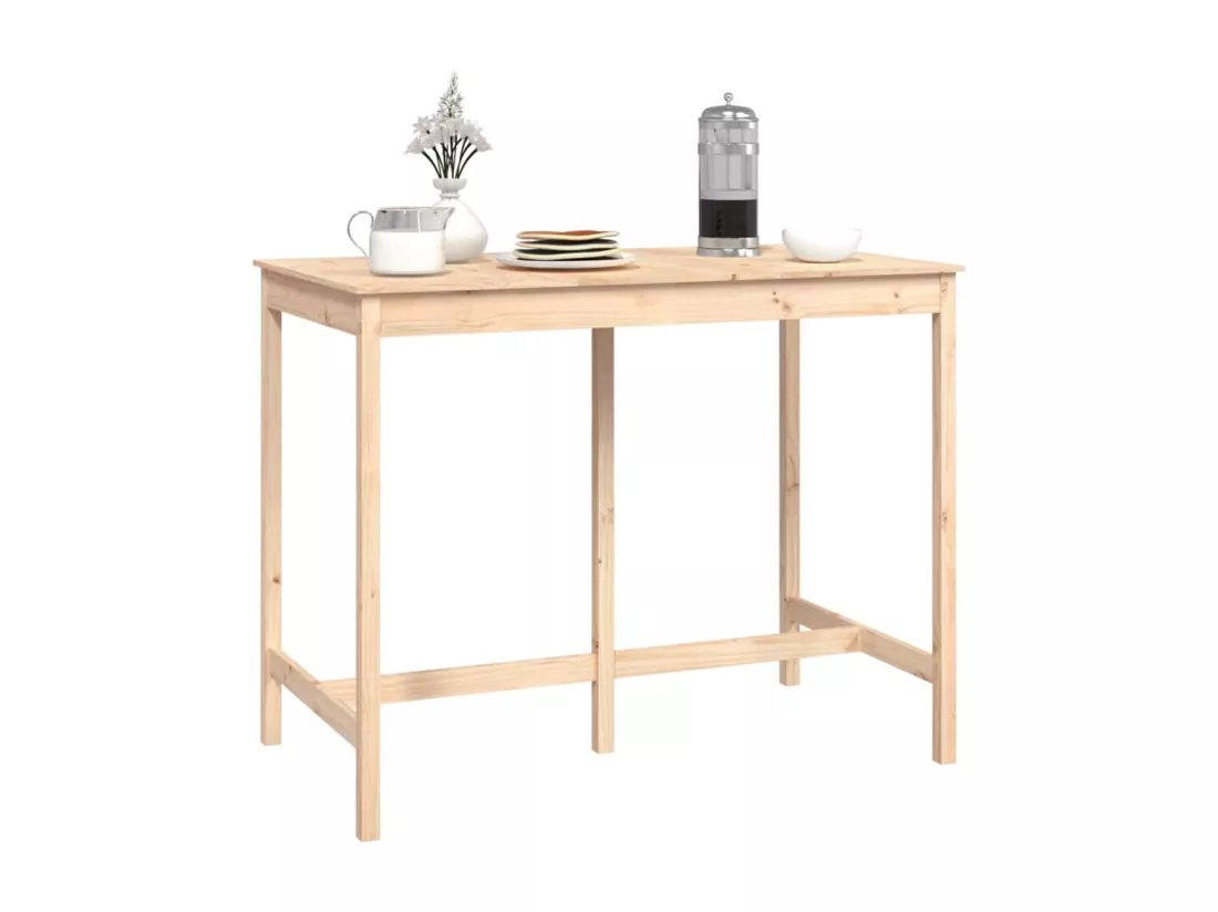 Table de bar 140x80x110 cm Bois massif de pin