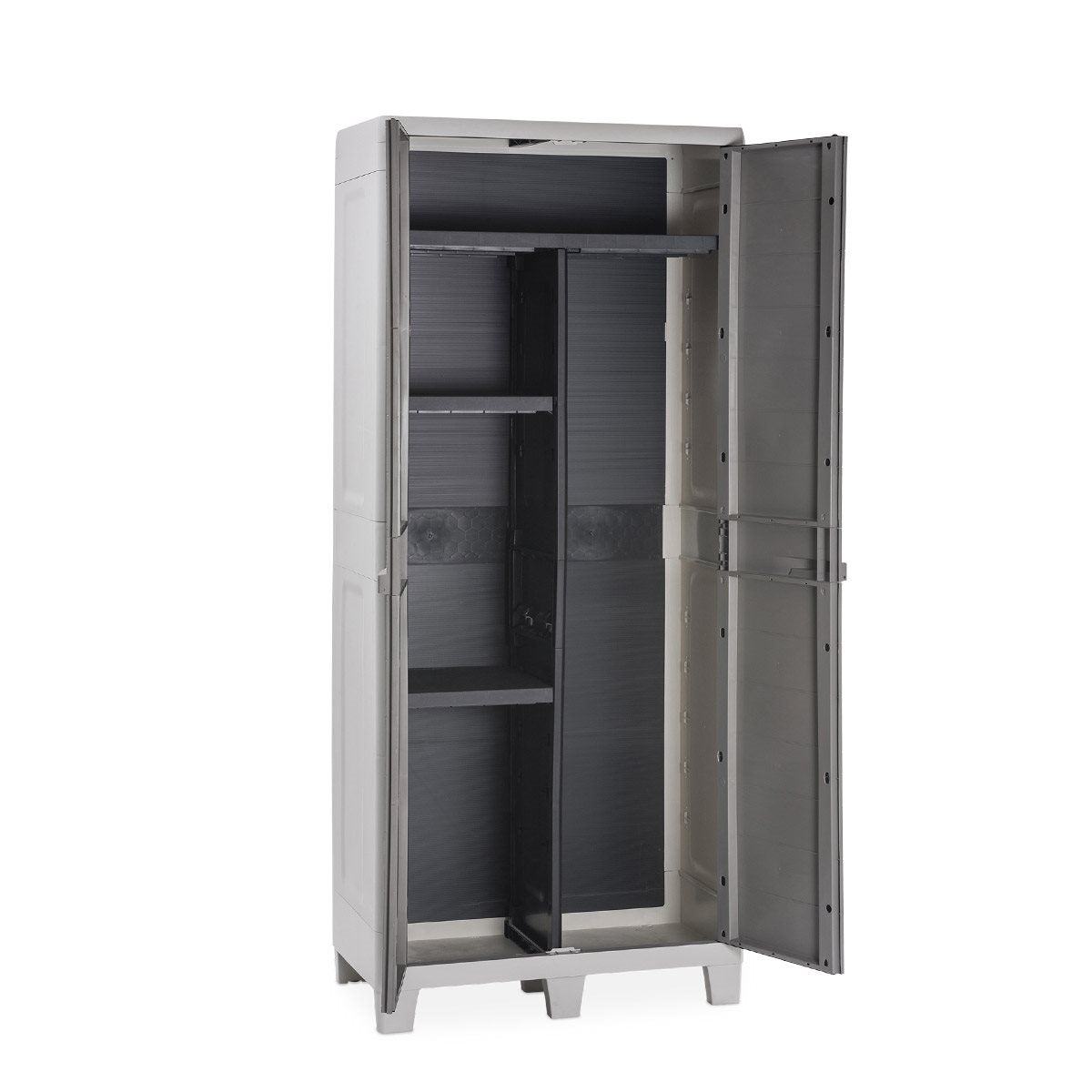 Toomax Woody's XL utility opbergkast hoog - lichtgrijs|donkergrijs